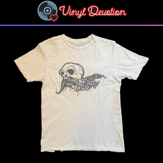 Hydra Head x Robotic Empire Robotic Boot Tentaskull White T-Shirt Size M / L Aaron Turner