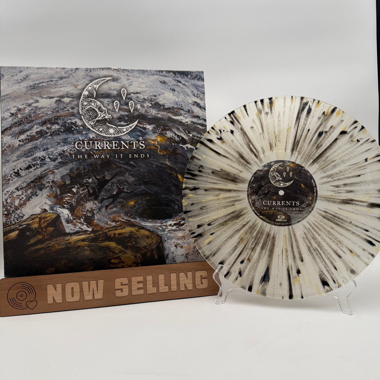 Currents - The Way It Ends Vinyl LP Clear w/ Mustard Grey & Black Splatter