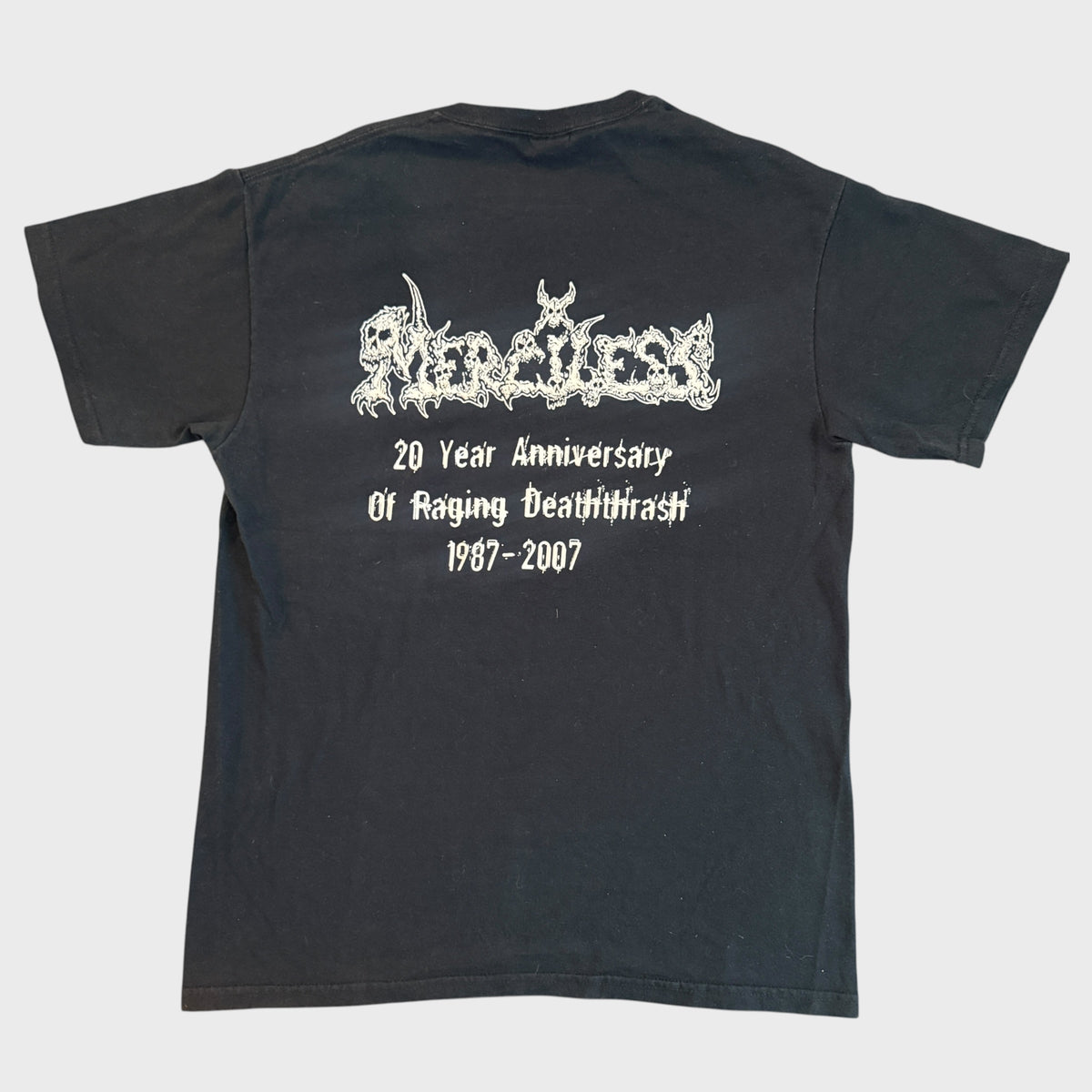 Merciless Death Metal Band 20 Year Anniversary 2006 Vintage T-Shirt Size M