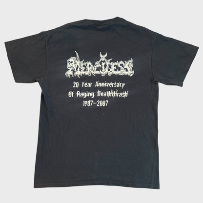 Merciless Death Metal Band 20 Year Anniversary 2006 Vintage T-Shirt Size M