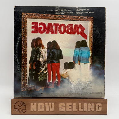 Black Sabbath - Sabotage Vinyl LP Original 1st Press US Pitman G+/G+