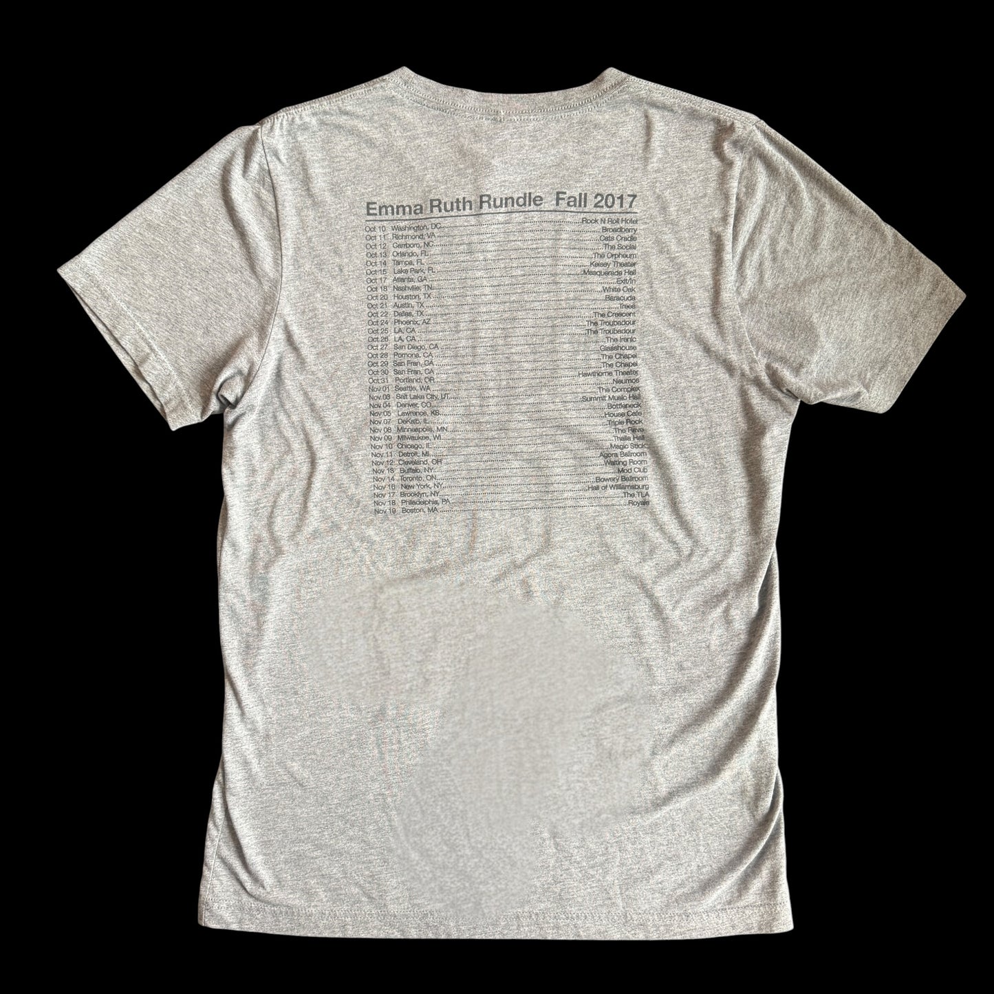 Emma Ruth Rundle 2017 Tour Gray T-Shirt Size M Red Sparowes Marriages