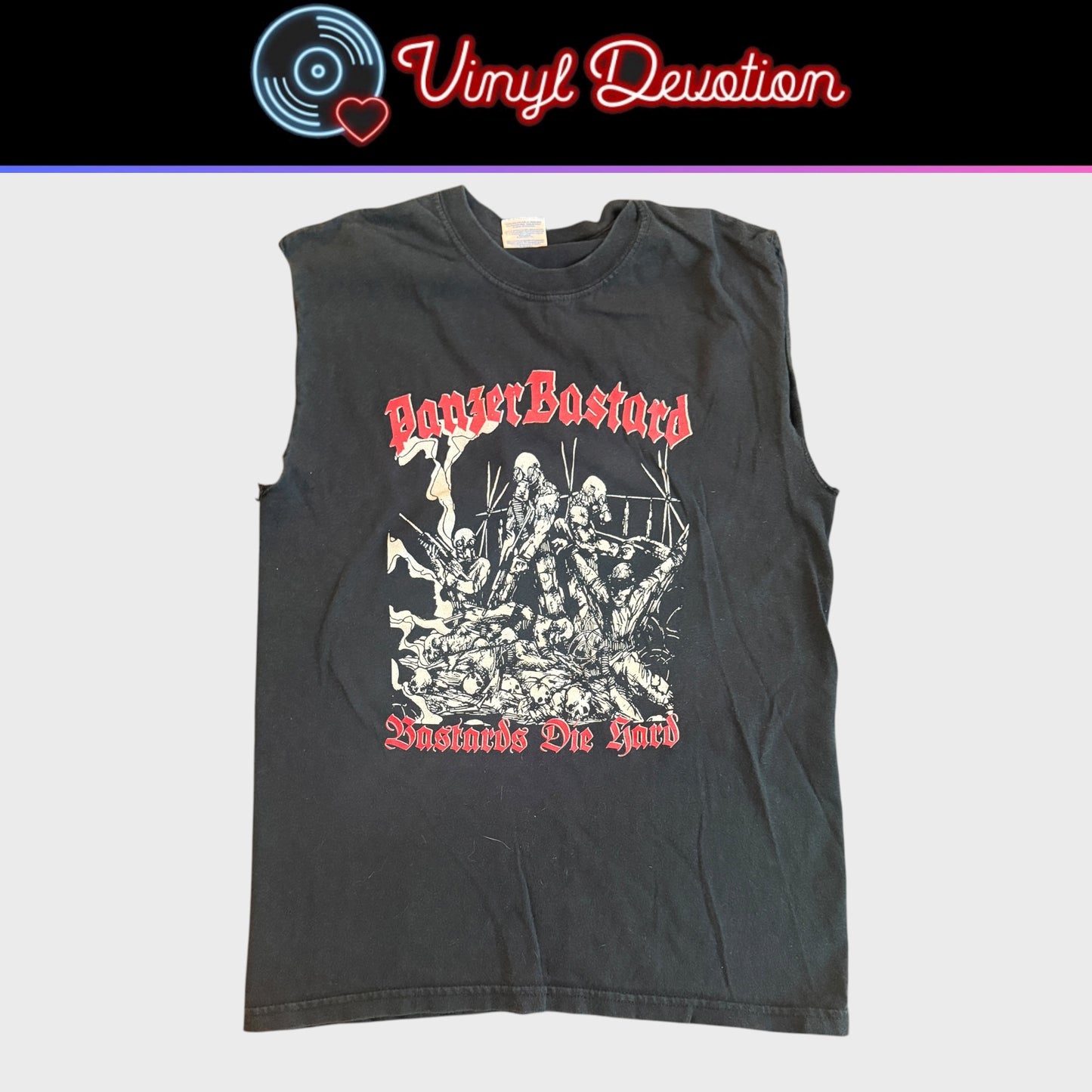 PanzerBastard Band Bastards Die Hard Cut Sleeves T-Shirt Size S Nachzehrer Blessed Offal