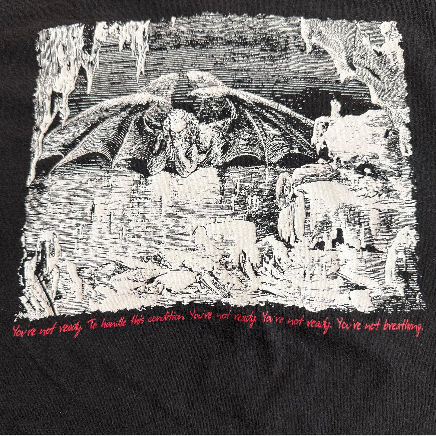 Blessing the Hogs Band Self Titled 2001 Tour Vintage T-Shirt Size XL Asva Melvins Paste