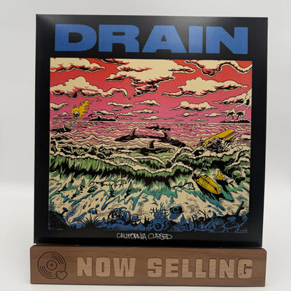 Drain - California Cursed Vinyl LP Repress Blue White Marble