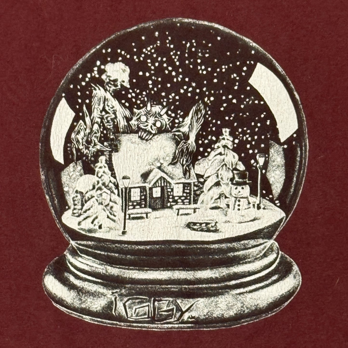 iggy Brand Snowglobe Maroon T-Shirt Size XL Jack Greer