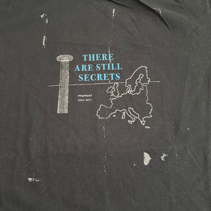 Prurient Band There Are Still Secrets T-Shirt Size L Vatican Shadow Cold Cave