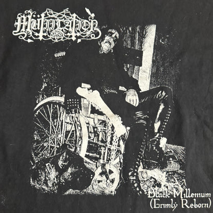 Mütiilation Black Metal Band Black Millenium (Grimly Reborn) T-Shirt Size S Mutiilation