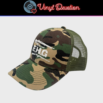 EyeHateGod Band Camo Trucker Hat Snapback