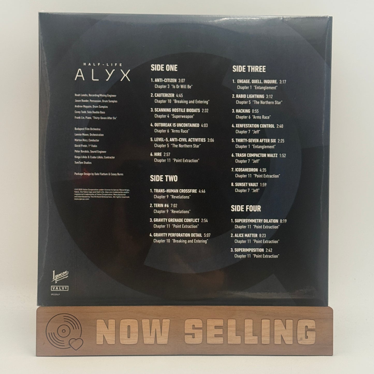 Half-Life: Alyx Soundtrack Vinyl LP Black w/ Orange & White Splatter SEALED Valve Corporation