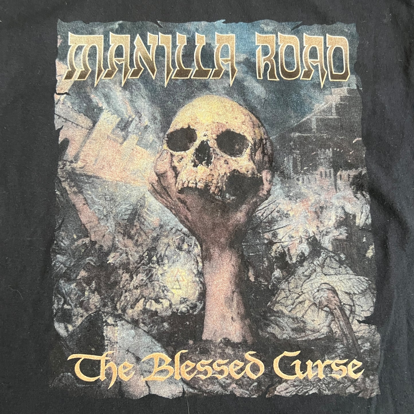 Manilla Road Band The Blessed Curse T-Shirt Size M