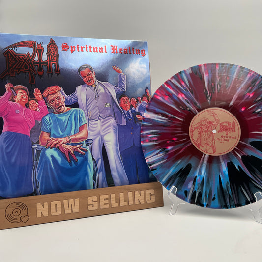 Death - Spiritual Healing Vinyl LP Custom Tri-Color Merge w/ Splatter Foil Sleeve