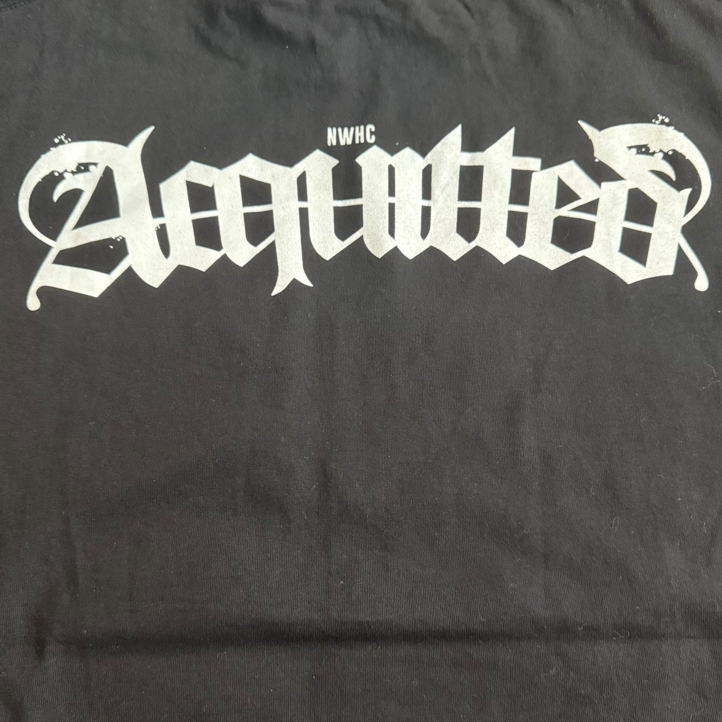 Acquitted Hardcore Band Big "a" T-Shirt Size XL