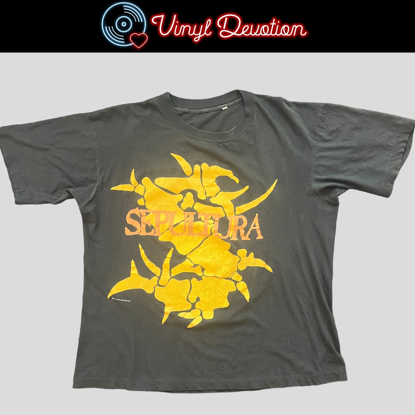 Sepultura Band Arise 1991 America Under Siege Tour Vintage Shirt Size L Single Stitch