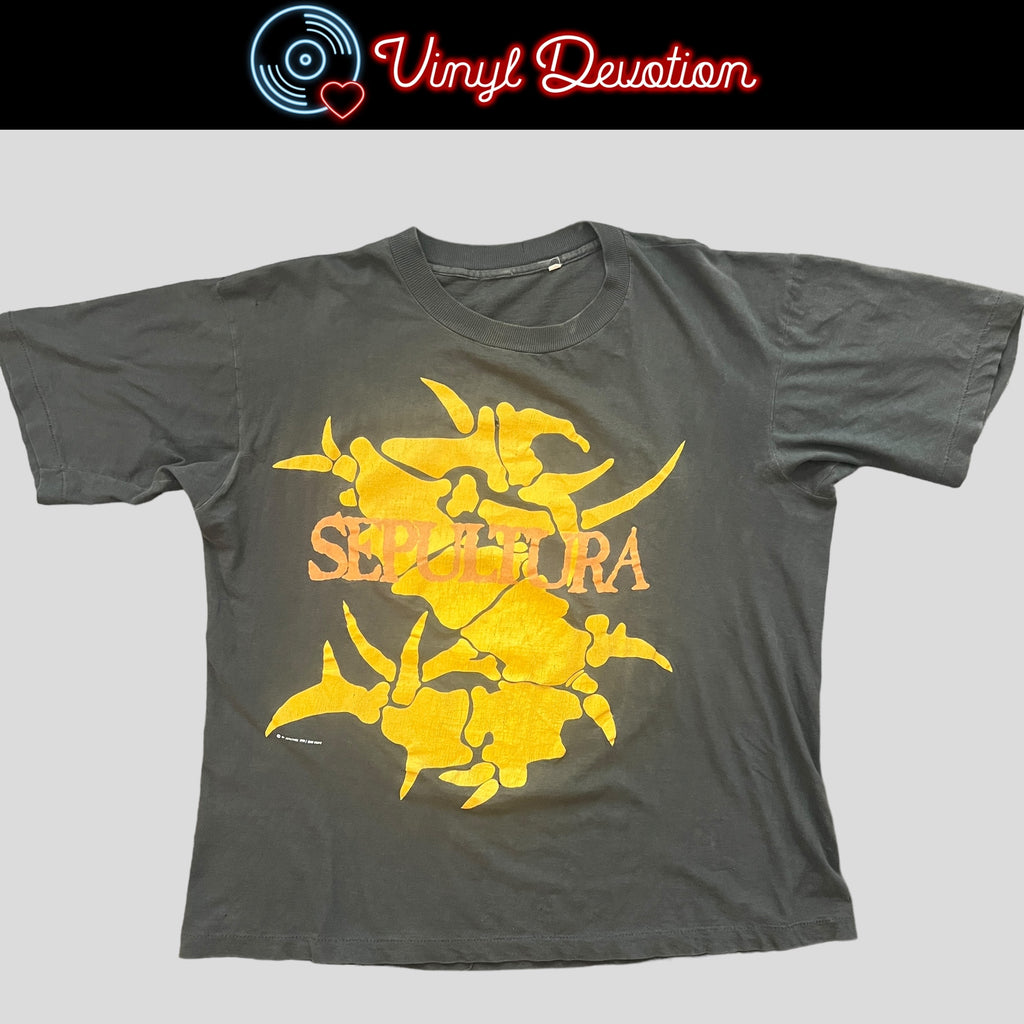 Sepultura Band Arise 1991 America Under Siege Tour Vintage Shirt