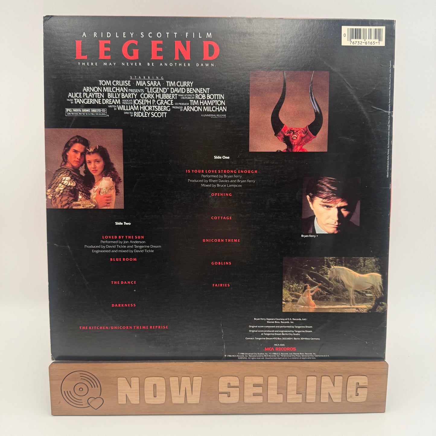Legend Soundtrack Tangerine Dream Vinyl LP