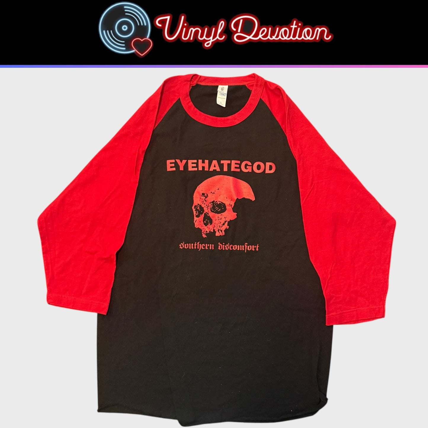 EyeHateGod Band Southern Discomfort Raglan Baseball 3/4 Sleeve T-Shirt