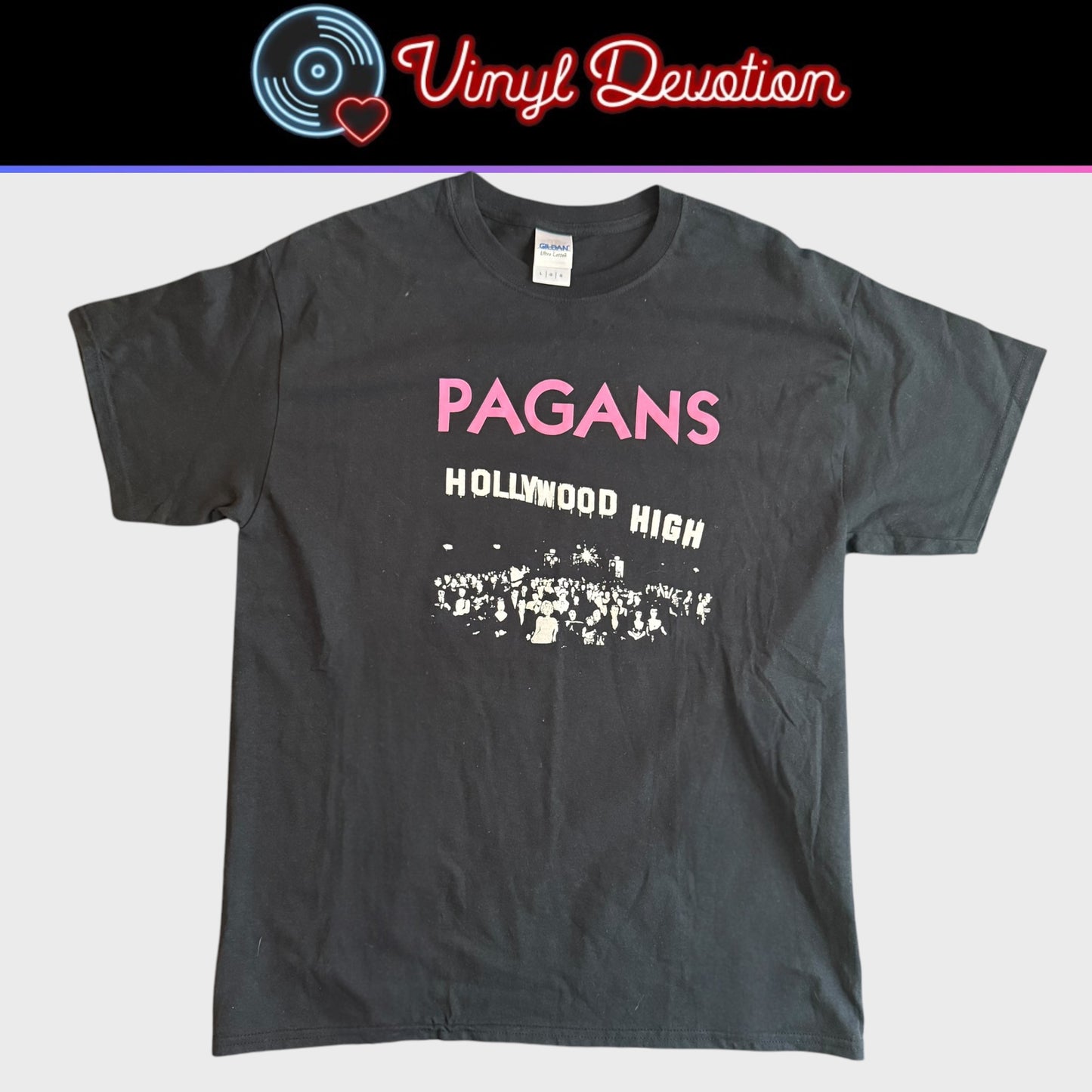 Pagans Band Hollywood High T-Shirt Size L Mike Hudson