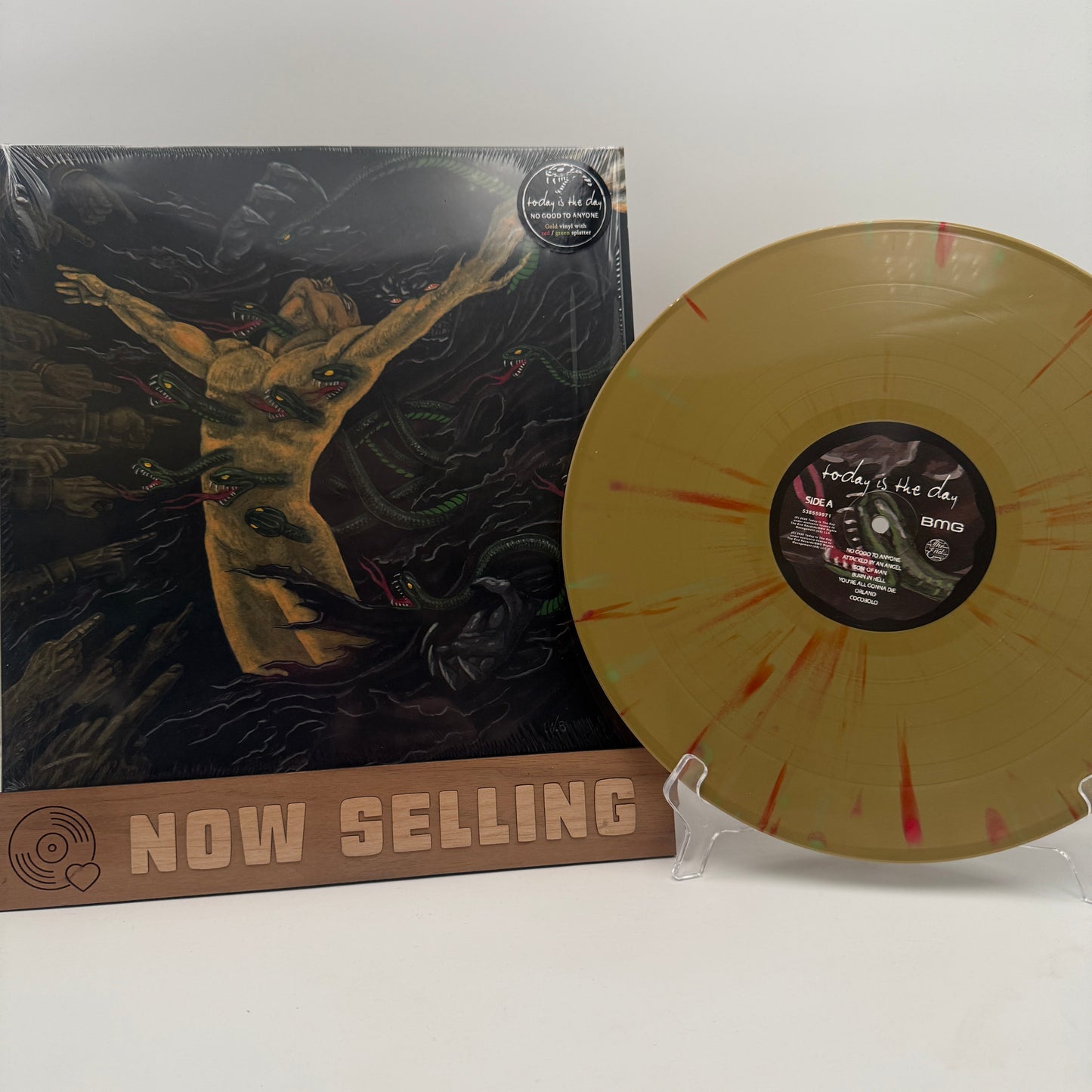 Today Is The Day - No Good To Anyone Vinyl LP Gold w/ Red And Green Splatter