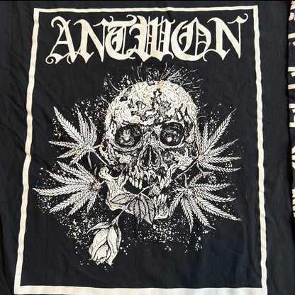Antwon Skull Flower Long Sleeve T-Shirt Size L Hip Hop Rap Lil Ugly Mane