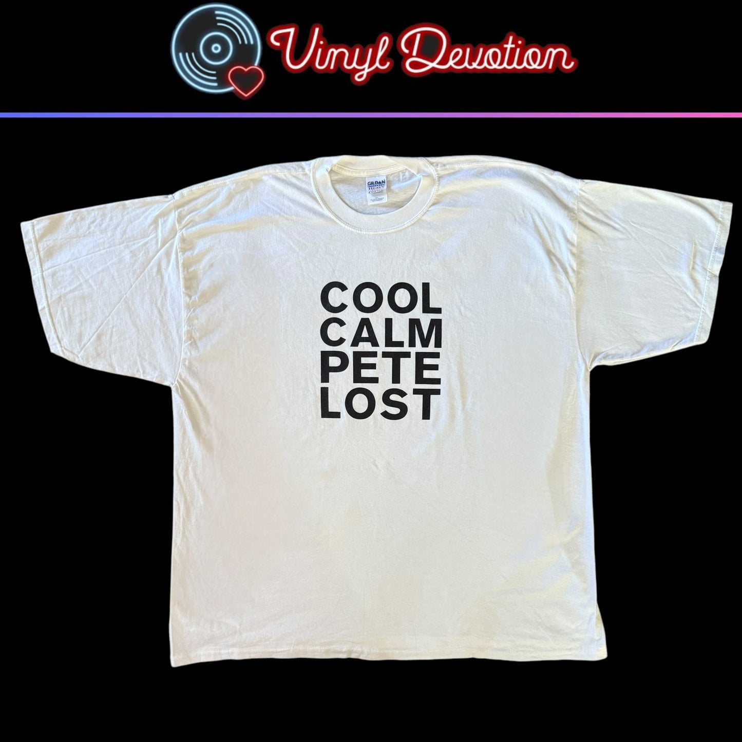 Cool Calm Pete Lost Vintage White T-Shirt Size 3XL