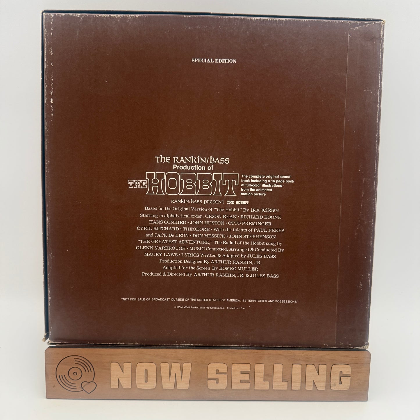 The Rankin / Bass Production Of The Hobbit Soundtrack Vinyl 2 LP Box Set w/ Booklet