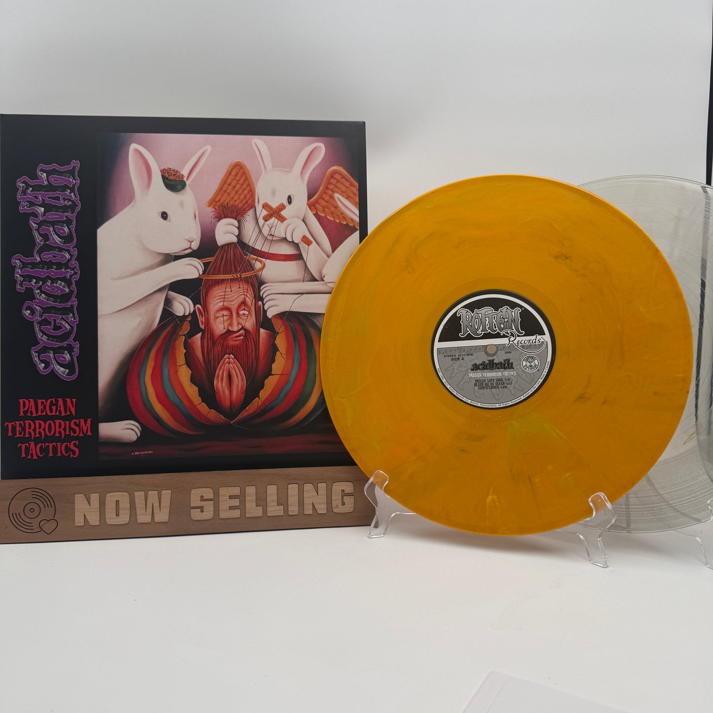 Acid Bath - Paegan Terrorism Tactics Vinyl LP 180 Gram Orange Marbled / Clear w/ Yellow Smoke
