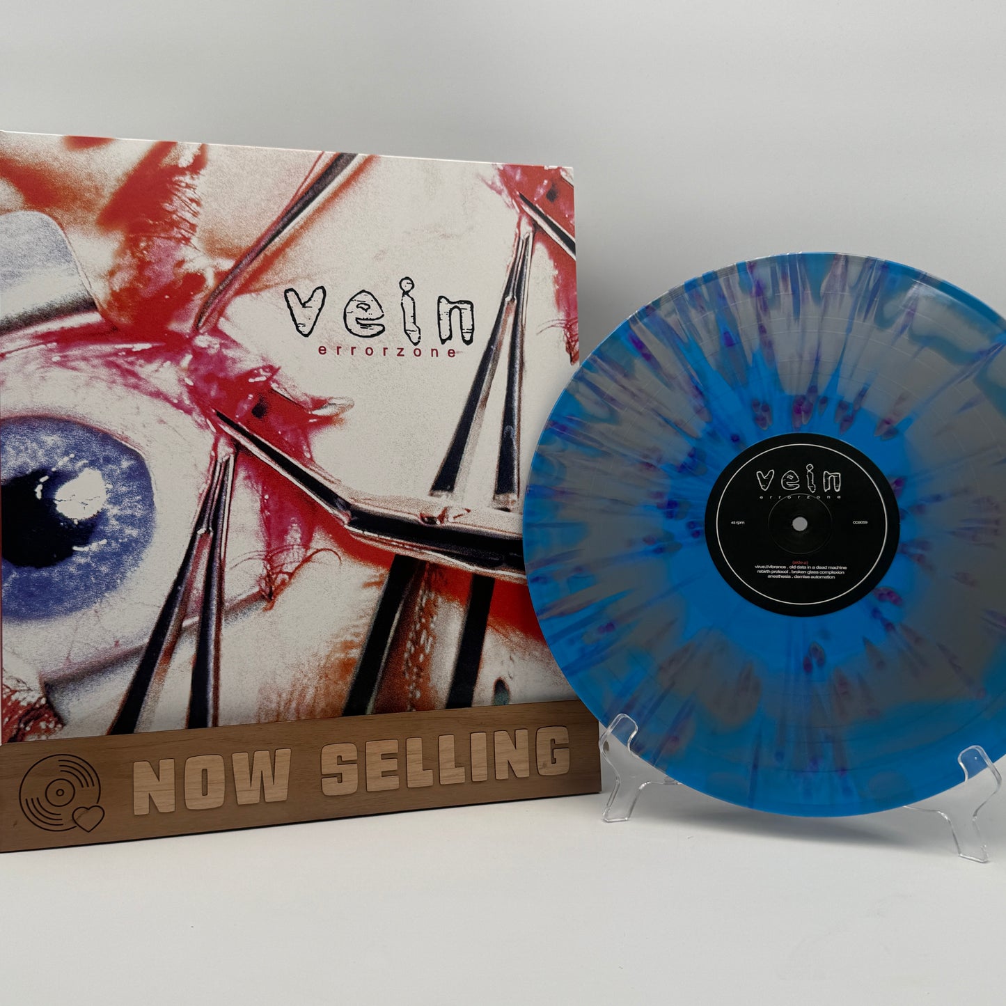 Vein - Errorzone Vinyl LP Silver Cyan Mix w/ Neon Purple Splatter Vein.fm