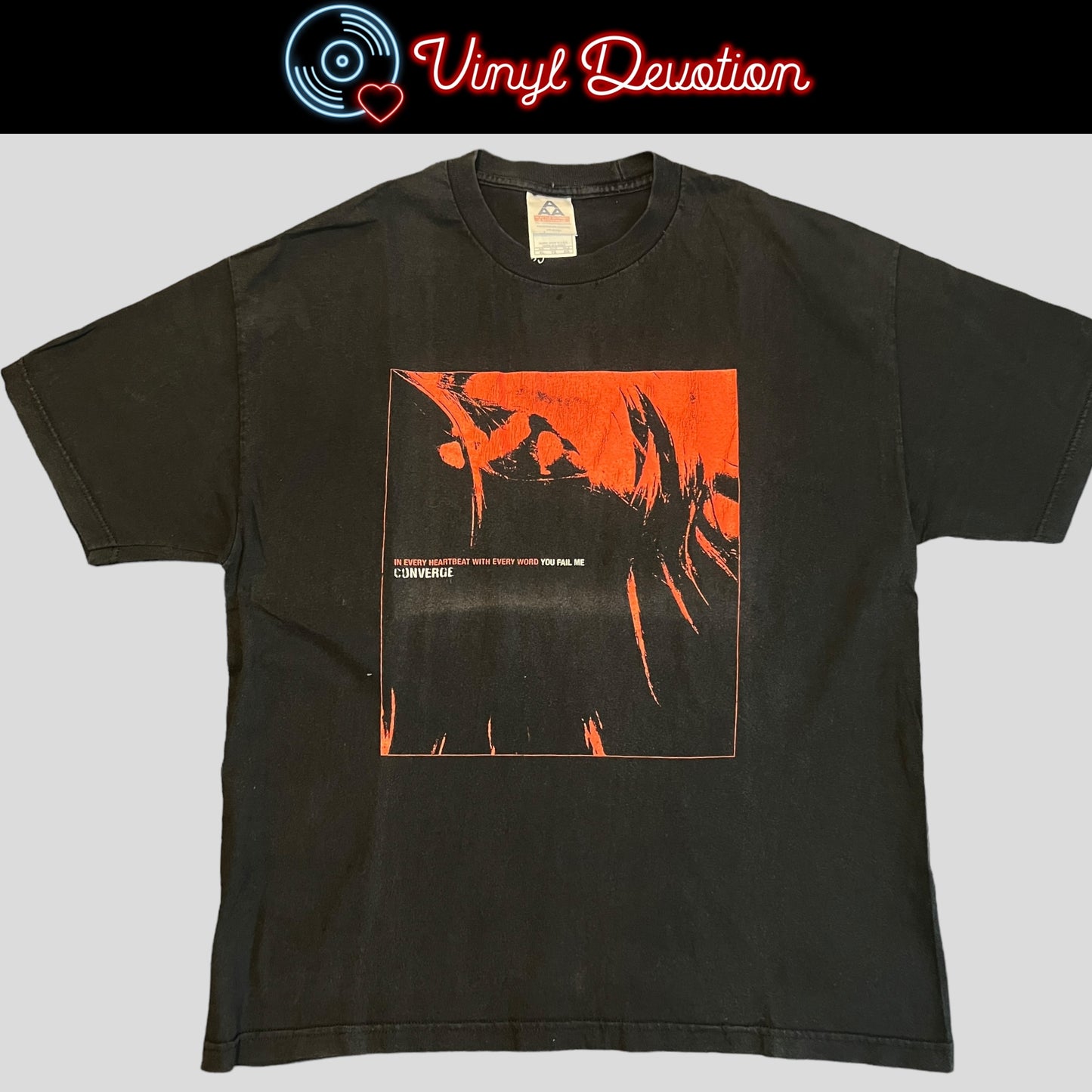 Converge Band You Fail Me In Every Heartbeat Vintage T-Shirt Size XL