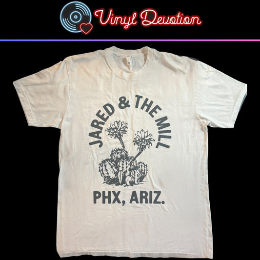 Jared & The Mill Band White T-Shirt Size L Wheelwright