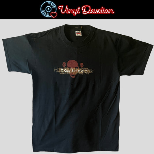 Coalesce Band Hydra Head Red Skulls 1999 Vintage T-Shirt Red Size Large