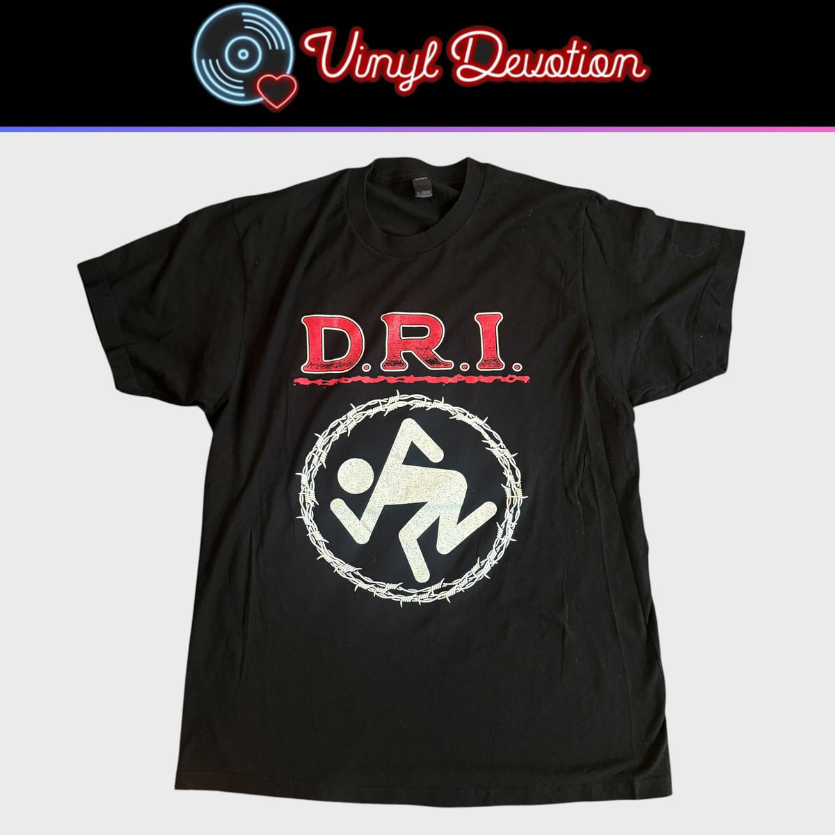D.R.I. Dirty Rotten Imbeciles Band World Tour 2018 T-Shirt Size L 