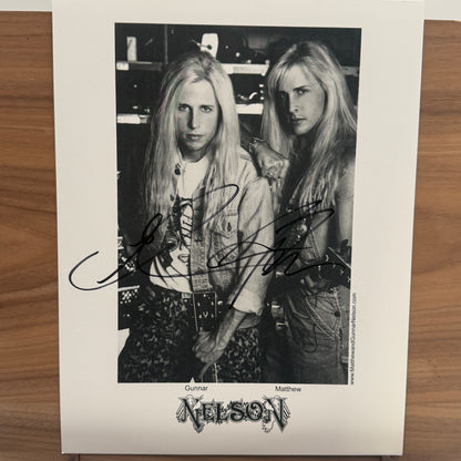 Nelson - After The Rain Vinyl LP Reissue Remastered SIGNED Photo Print by Gunnar & Matthew