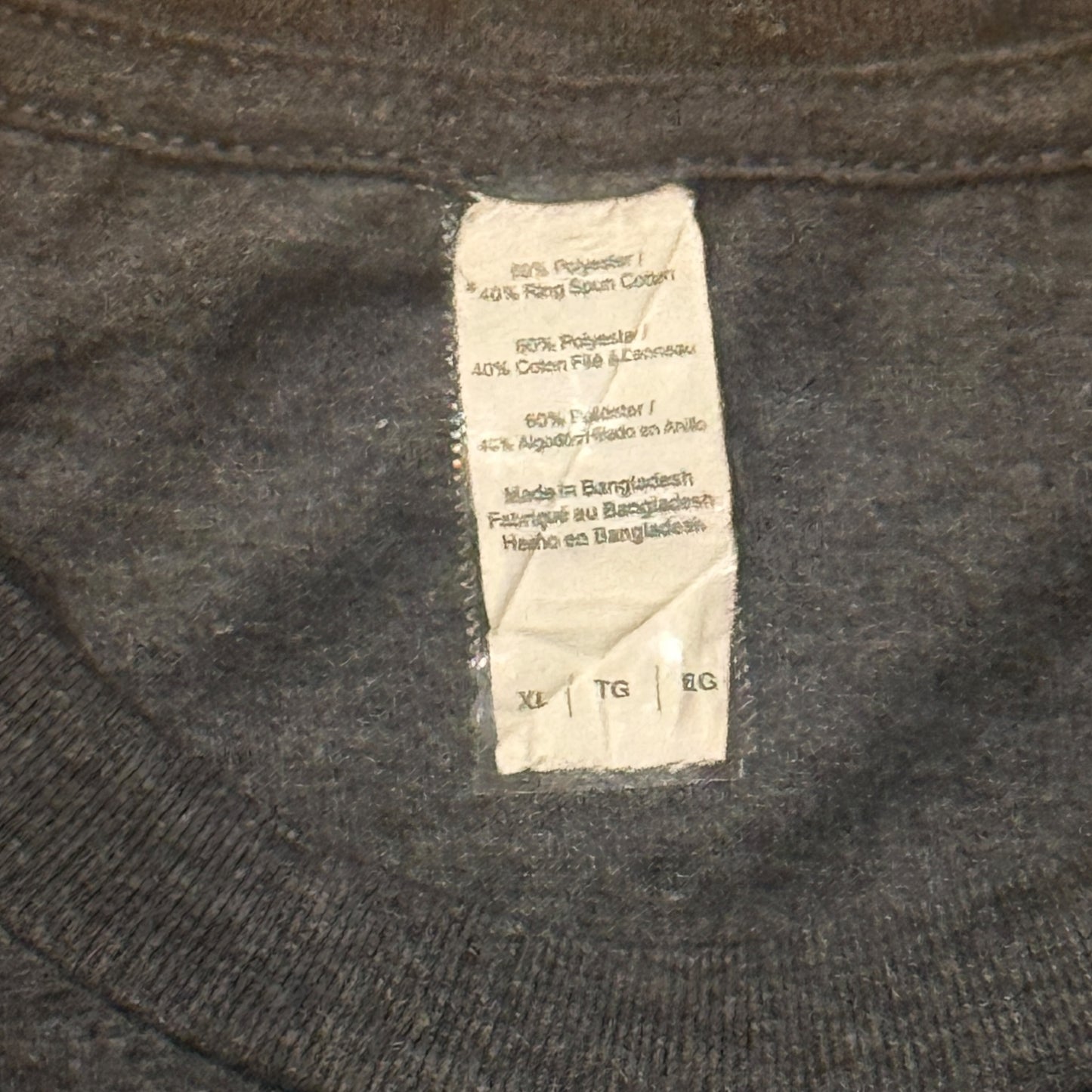 Joy Division x Wu-Tang Clan Mashup Damien Walken Dark Gray T-Shirt Size XL Slim Fit