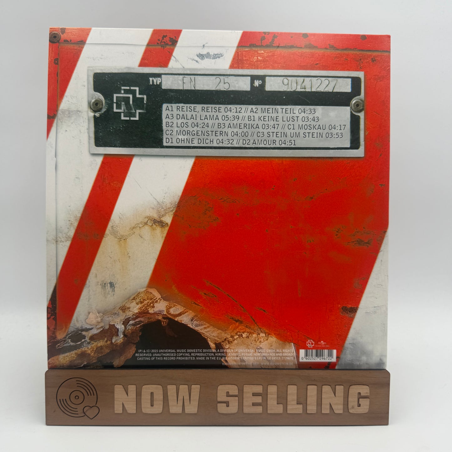 Rammstein - Reise, Reise Vinyl LP Reissue Remastered 180 Gram
