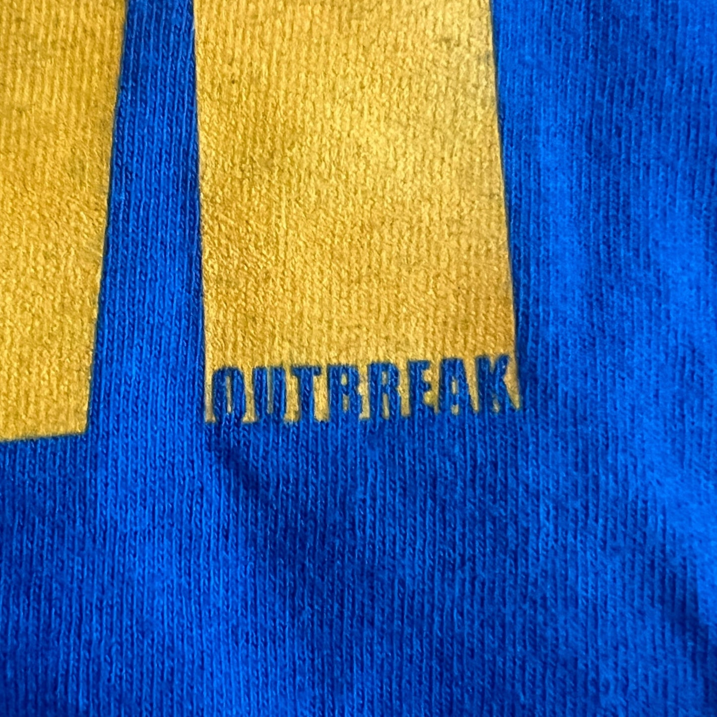Outbreak Band You're Scum Blue T-Shirt Size L