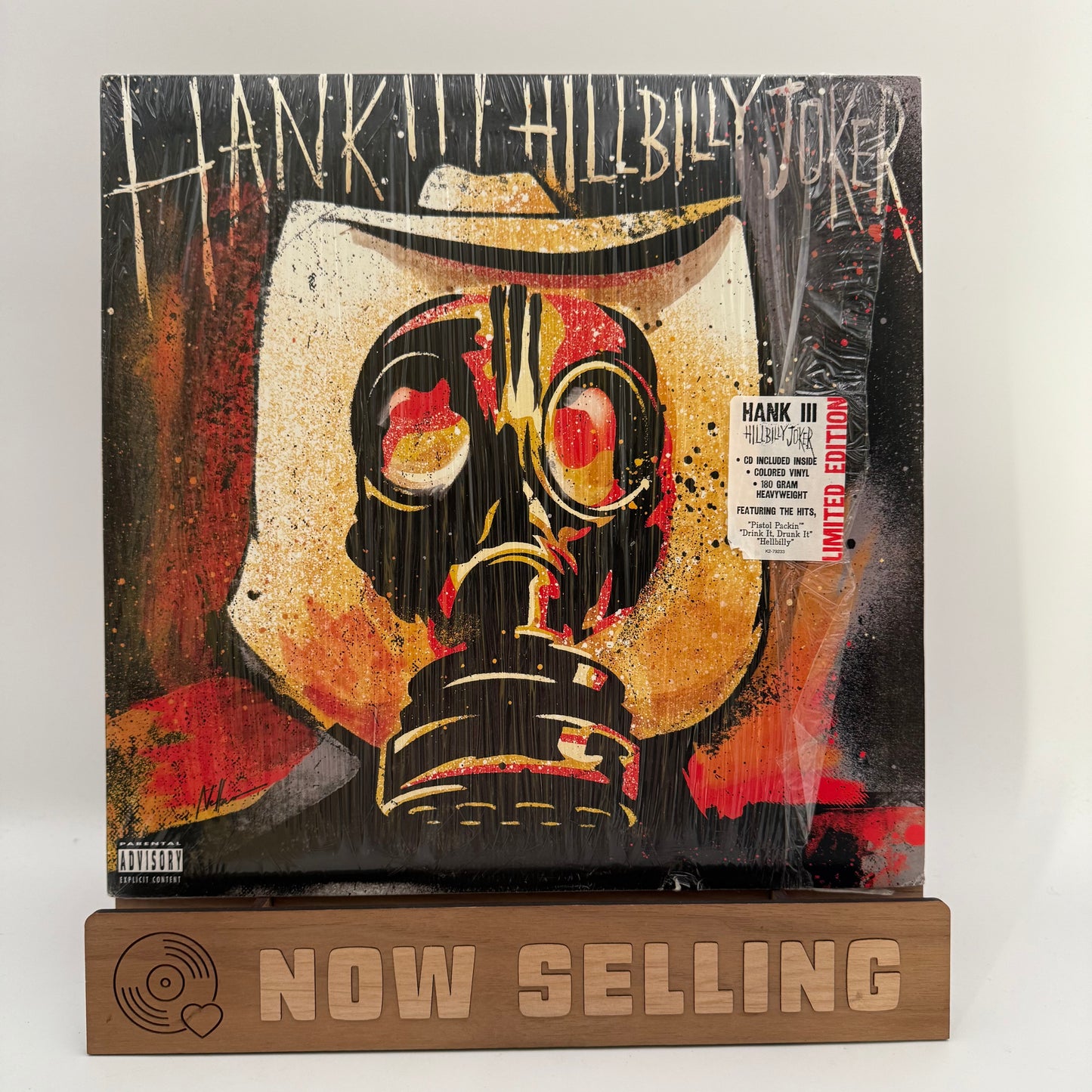 Hank Williams III - Hillbilly Joker Vinyl LP Clear w/ Swirl