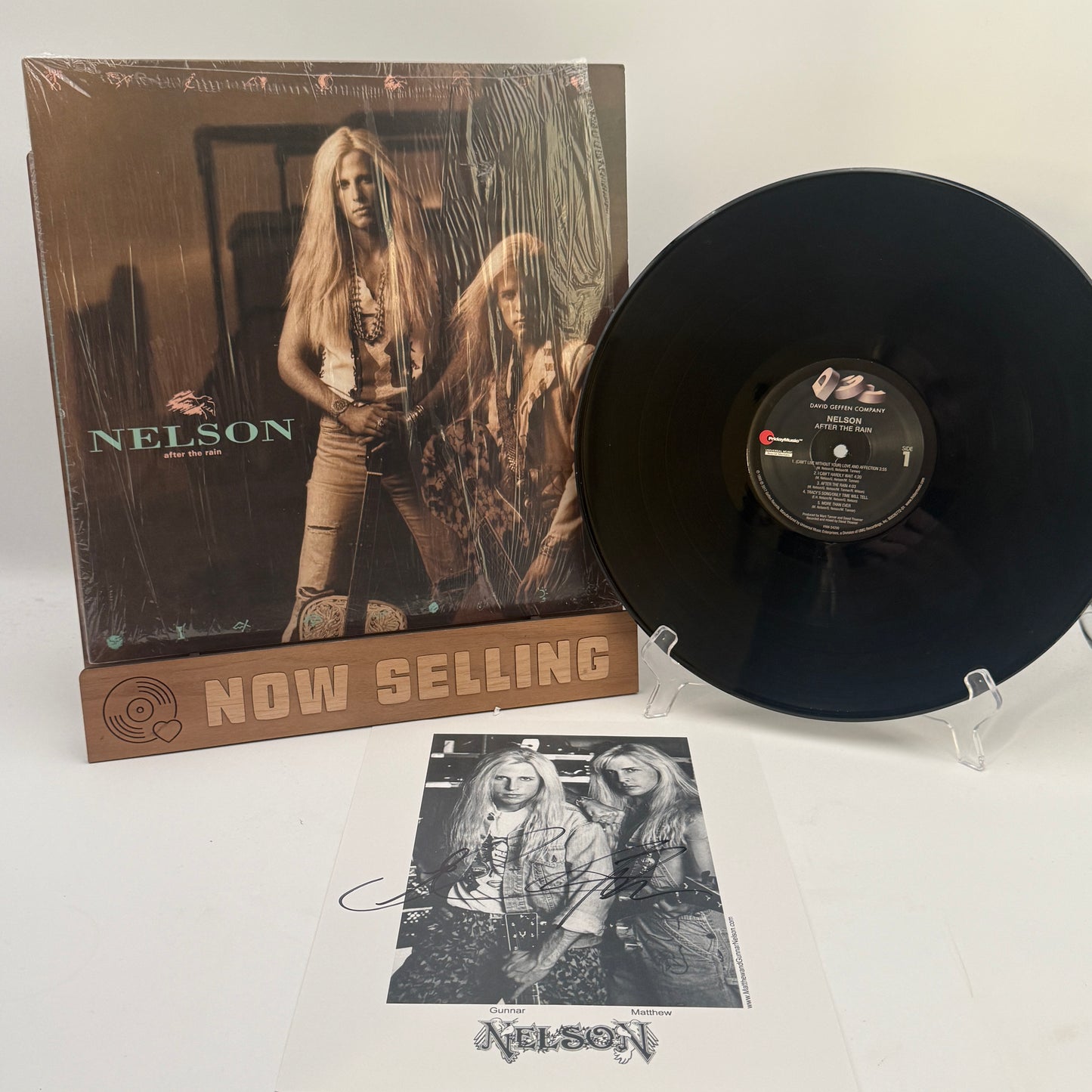Nelson - After The Rain Vinyl LP Reissue Remastered SIGNED Photo Print by Gunnar & Matthew