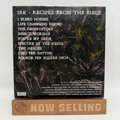 Irk - Recipes From The Bible Vinyl LP Yellow w/ Red Splatter