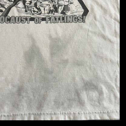Suicide Forest Band Holocaust Of Fatlings White T-Shirt Size L