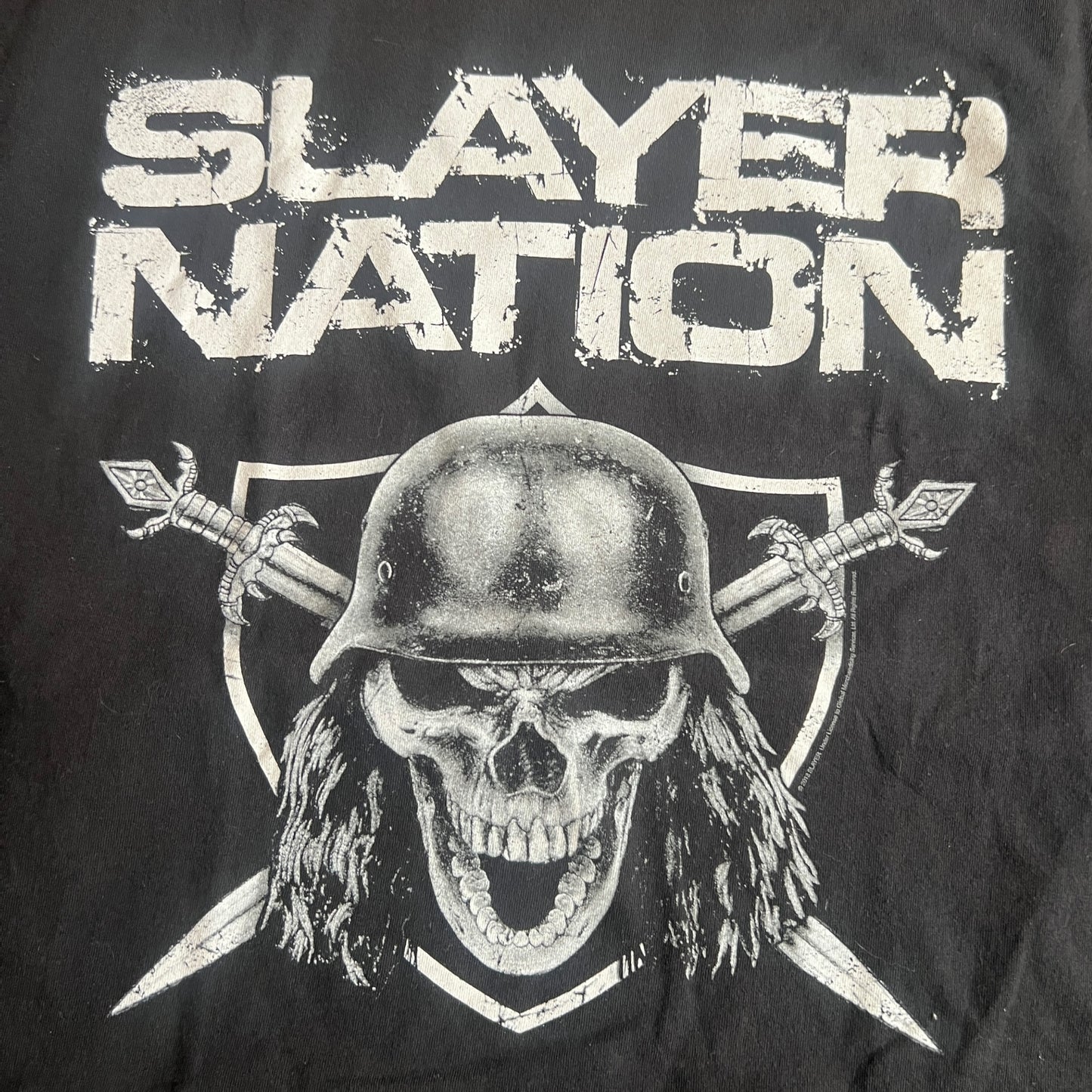 Slayer Band 2013 Tour Slayer Nation T-Shirt Size L