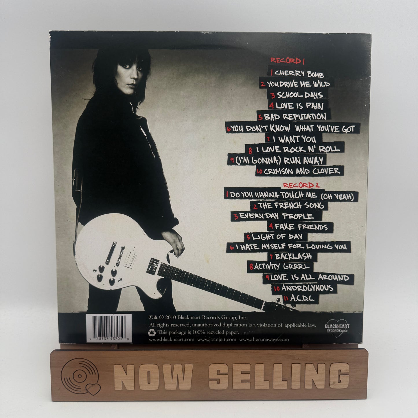 Joan Jett And The Blackhearts - Greatest Hits Vinyl 2 LP 2010 Black