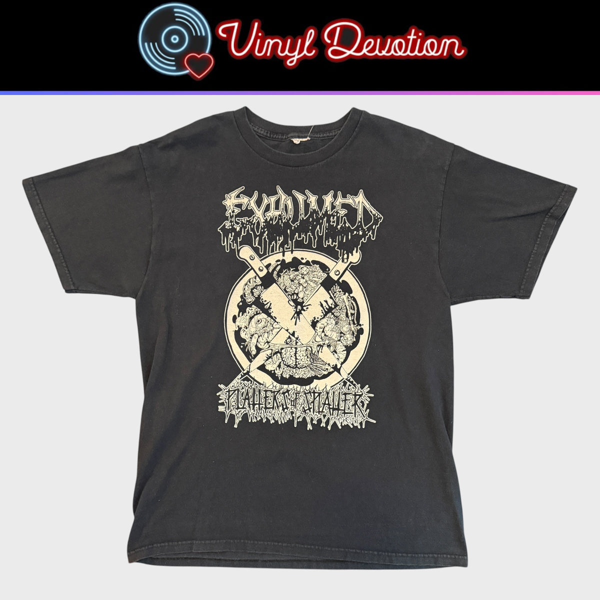 Exhumed Band Platters Of Splatter Vintage 2004 T-Shirt Size L