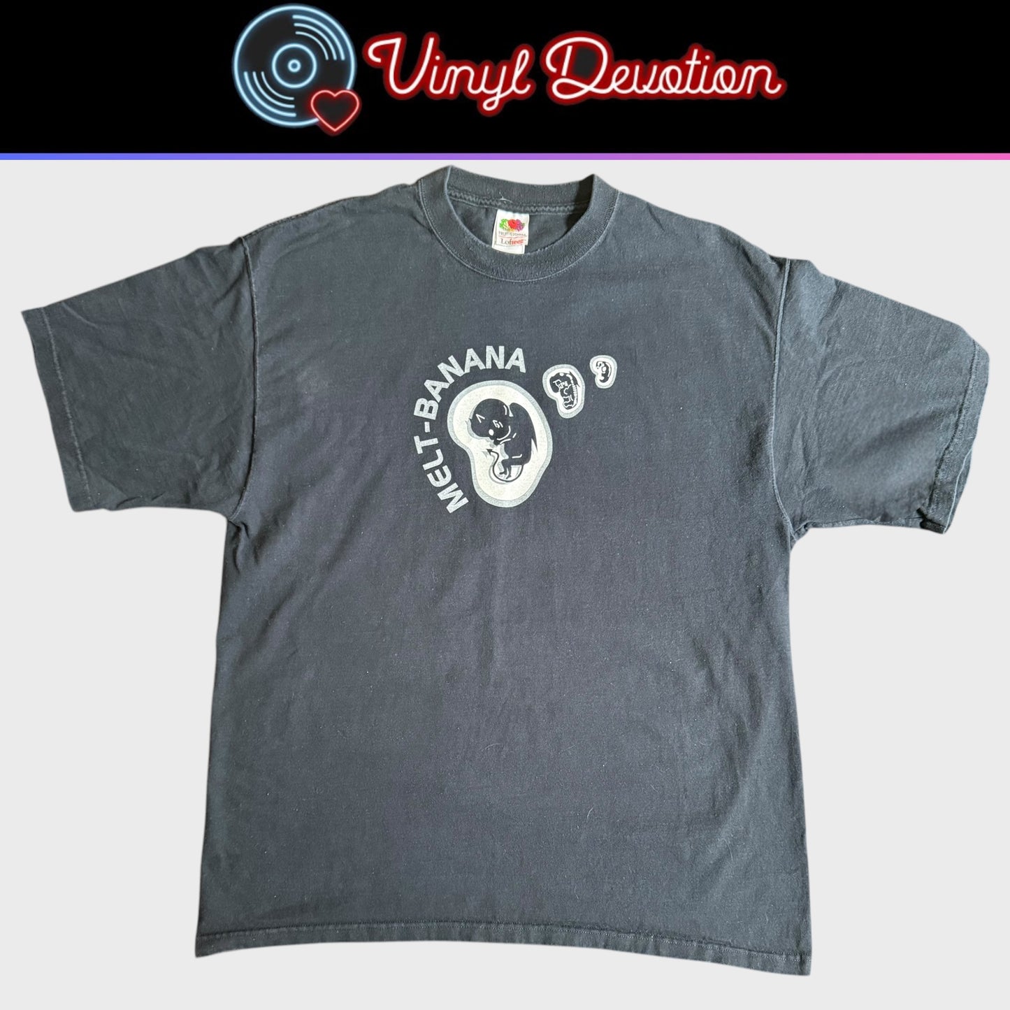 Melt-Banana Band Embryonic Devil Baby Vintage T-Shirt Size XL