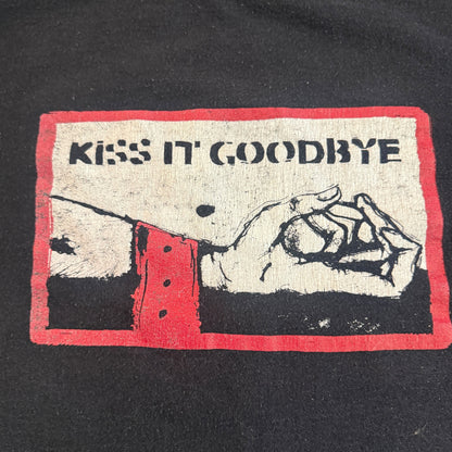 Kiss It Goodbye Band She Loves Me Not 1997 Vintage T-Shirt Size L Deadguy Great Falls Akimbo