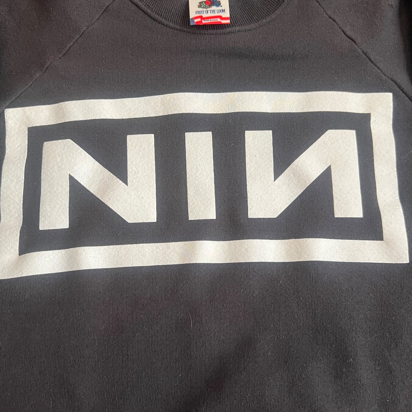Nine Inch Nails The Downward Spiral Closer Lyrics Vintage Crewneck Sweatshirt Size S