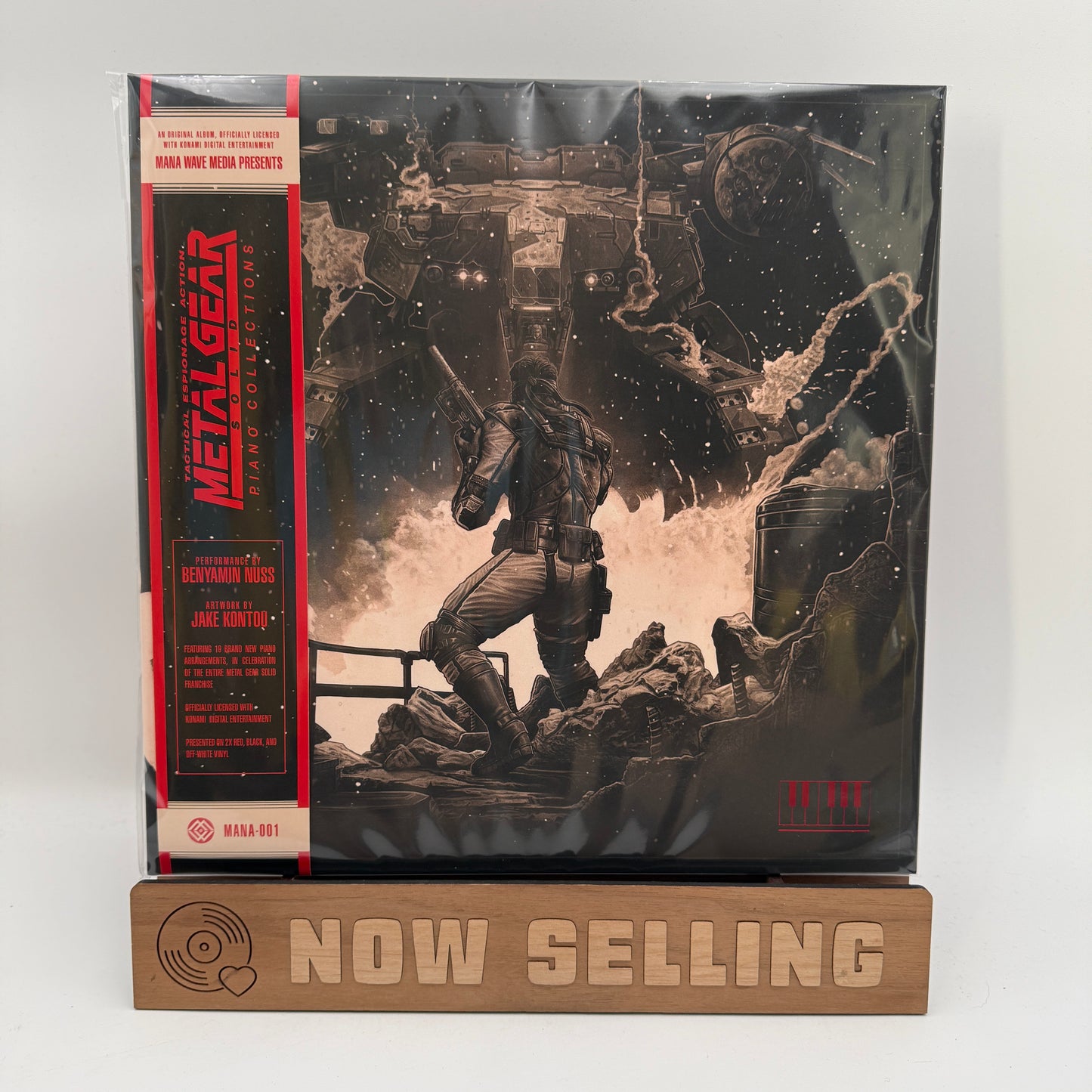 Metal Gear Solid: Piano Collections Vinyl LP Red Black & Off-White Marble Benyamin Nuss
