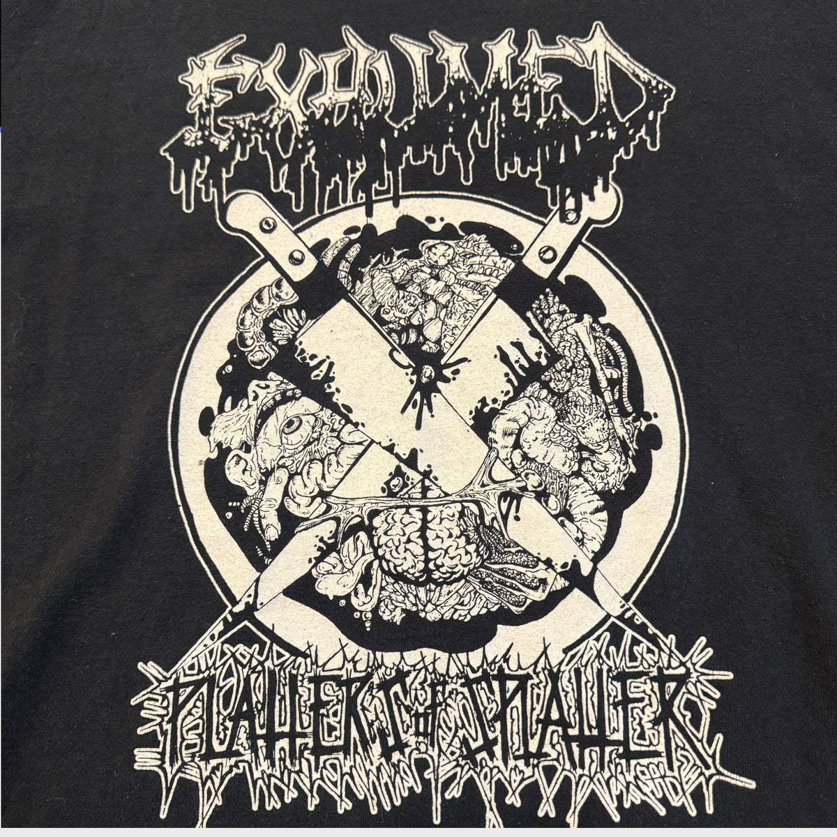 Exhumed Band Platters Of Splatter Vintage 2004 T-Shirt Size L