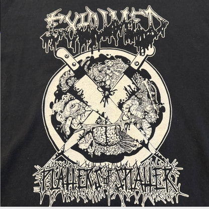 Exhumed Band Platters Of Splatter Vintage 2004 T-Shirt Size L