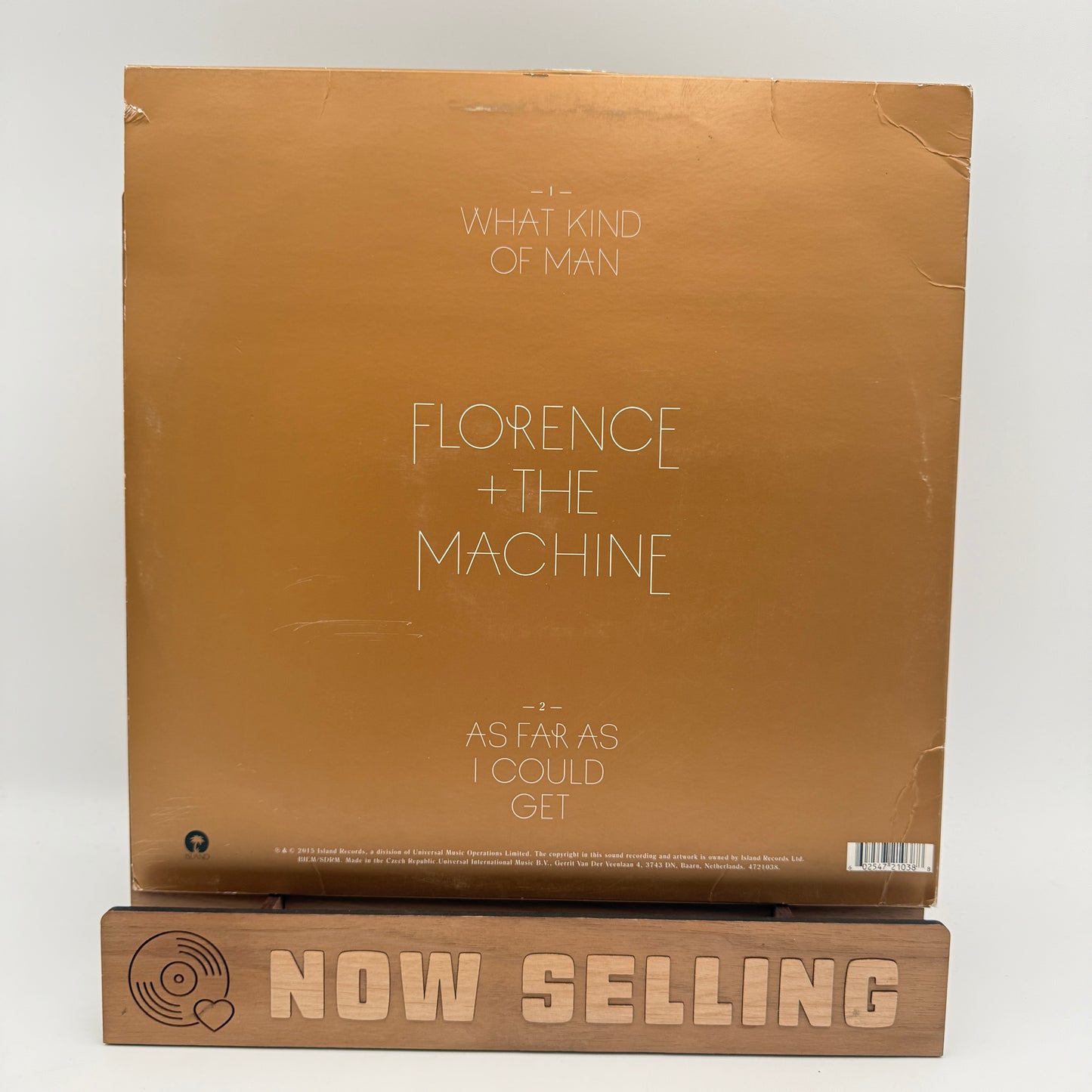 Florence And The Machine - What Kind Of Man Vinyl 12" Single Blue RSD 2015 [SLEEVE DAMAGE]